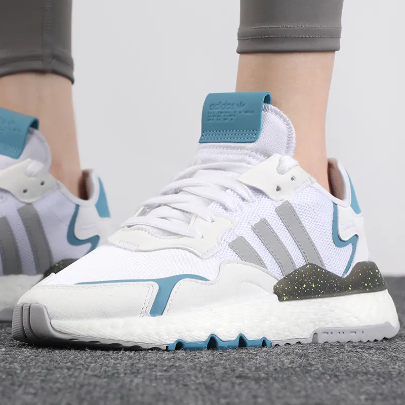Giày Adidas Original Nite Jogger 'Cloud White Grey' FX6904 - Ảnh 3