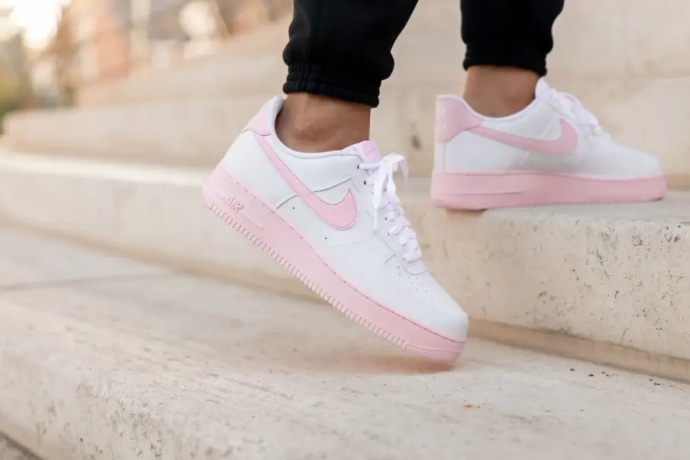 Giày Nike Air Force 1 GS 'White Pink Foam' CV7663-100 - Ảnh 5