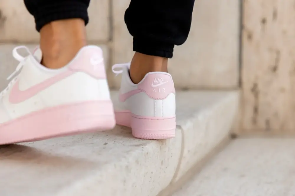 Giày Nike Air Force 1 GS 'White Pink Foam' CV7663-100 - Ảnh 4