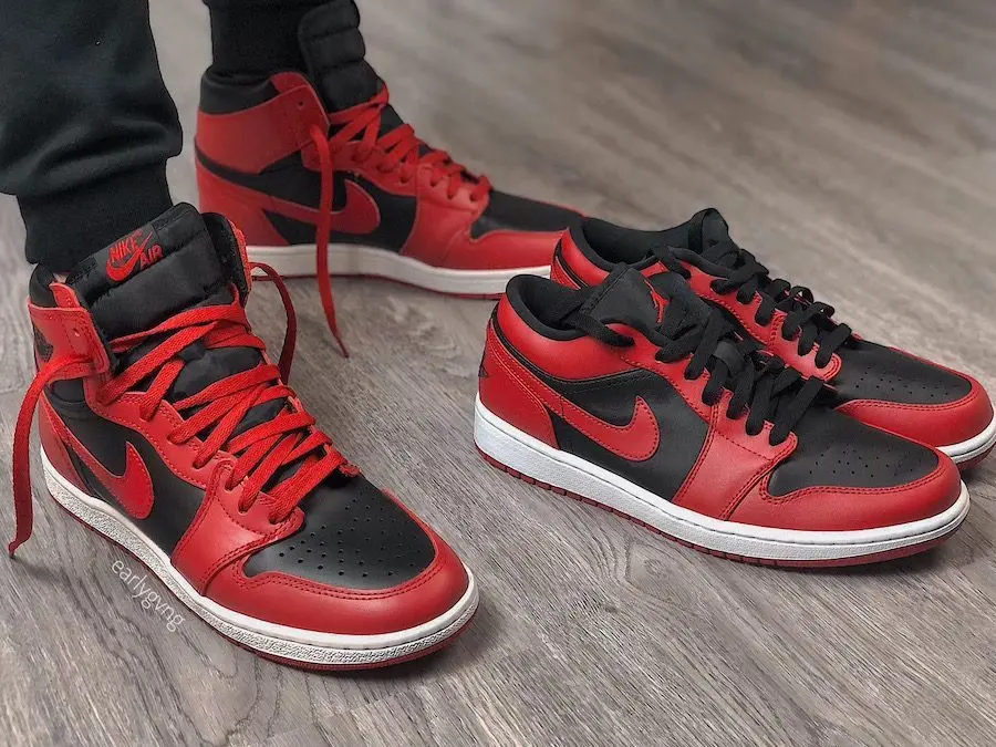 Giày Nike Air Jordan 1 Low 'Reverse Bred' 553558-606 - Ảnh 6