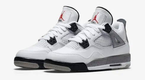 Alternative view of Giày Nike Air Jordan 4 Retro OG BG 'Cement' 2016 836016-192