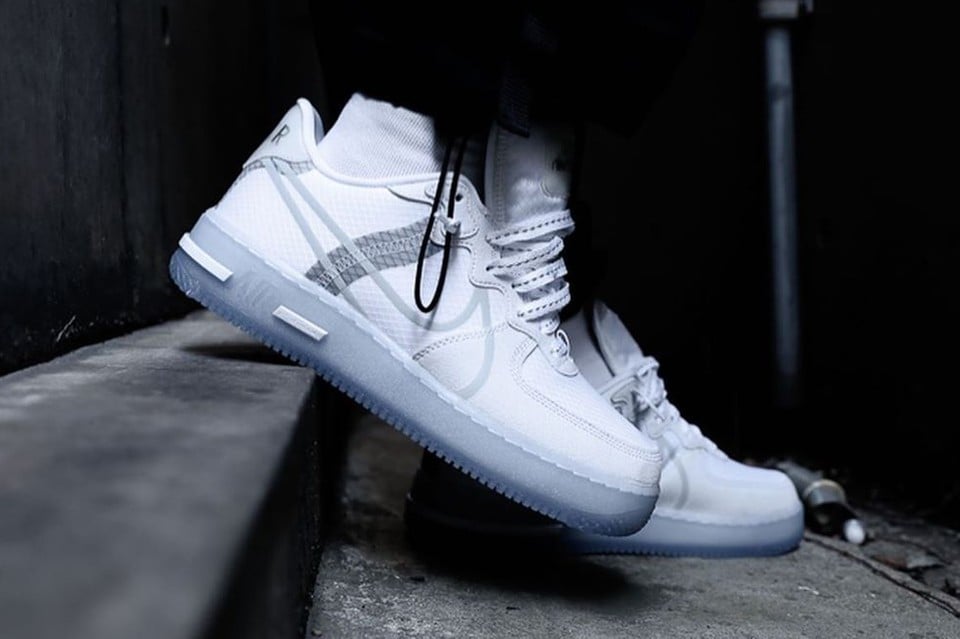 Giày Nike Air Force 1 React 'White Light Bone' CQ8879-100 - Ảnh 5
