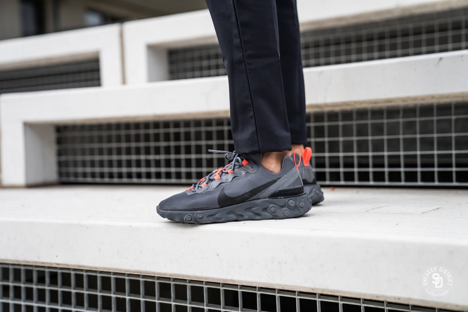 Giày Nike React Element 55 'Metallic Dark Grey' CQ4809-001 - Ảnh 4