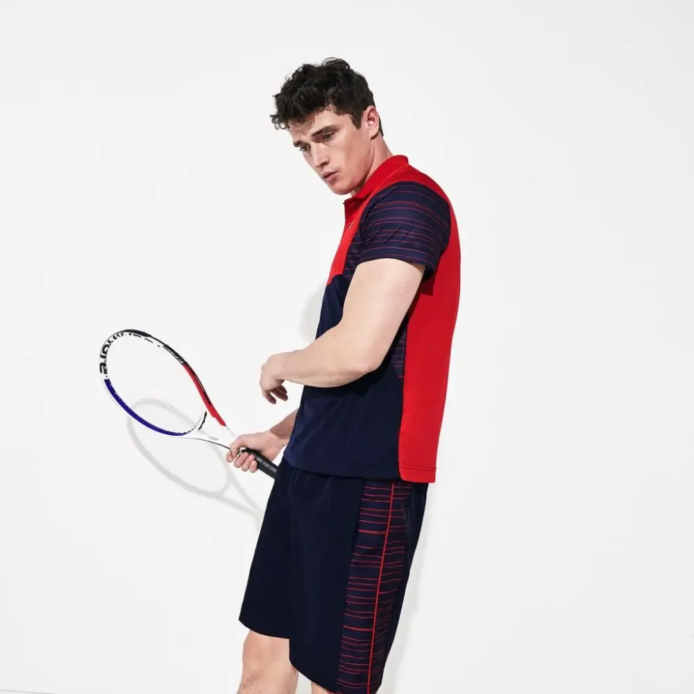 Alternative view of Áo Lacoste Polo Tennis Pique Red Navy DH8488-51-GLY