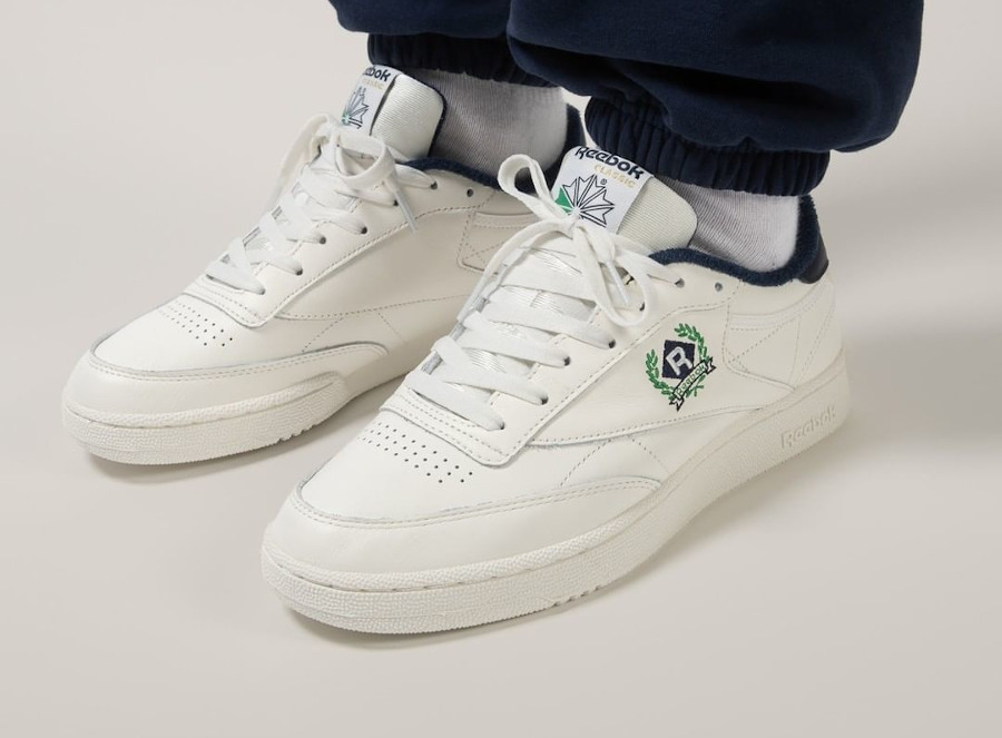 Giày Reebok Club C 85 'OG CrestChalk Vector Navy' H05809 - Ảnh 3
