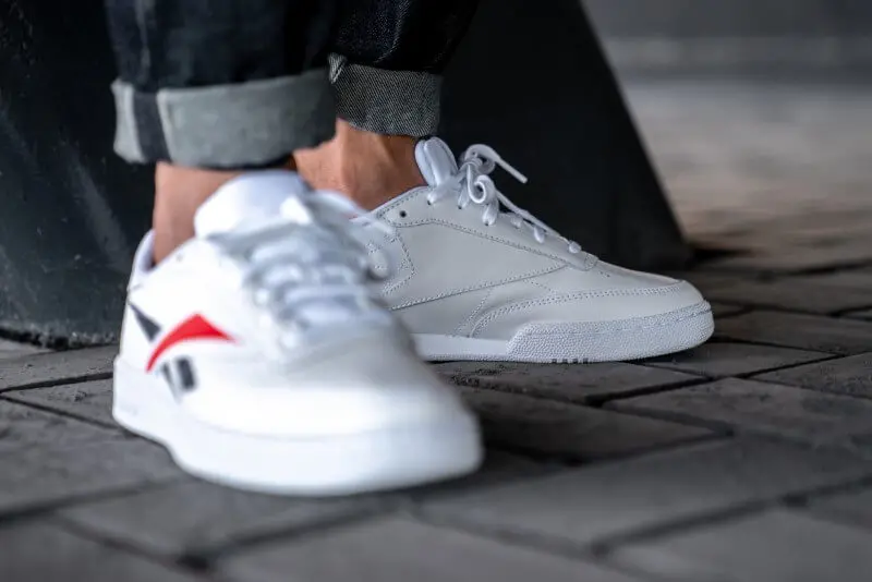 Giày Reebok Club C 85 MU 'White Scarlett Red Navy' EH0640 - Ảnh 3
