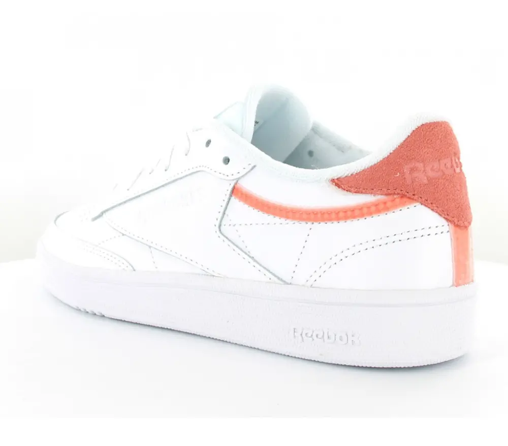Giày Reebok Club C 85 Trim Leather 'White-Snowy Grey' BS9606 - Ảnh 4