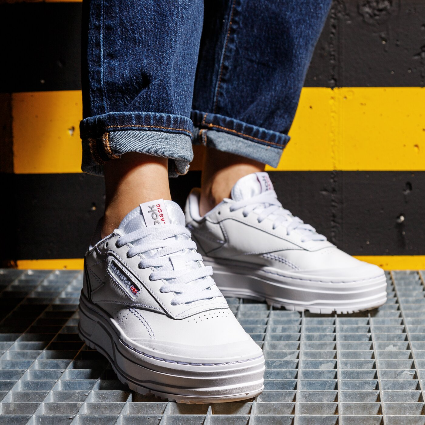 Giày Reebok Club C Double GEO 'White' GW0223 - Ảnh 5