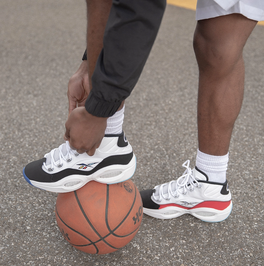 Giày Reebok Question Mid Class Of 16 'White Black' H01321 - Ảnh 2