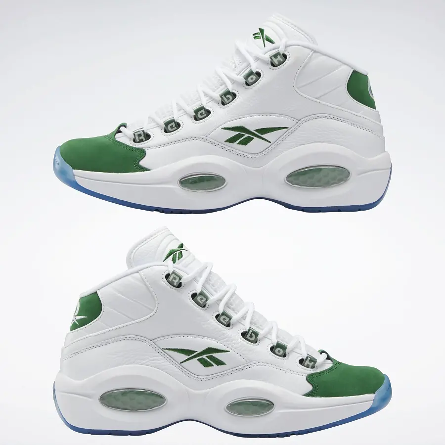 Giày Reebok Question Mid Michigan State ‘Cloud White’ ID6690 - Ảnh 3
