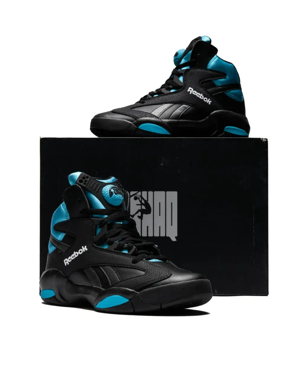 Giày Reebok Shaq Attaq 'Black Azure' HR0499 - Ảnh 6