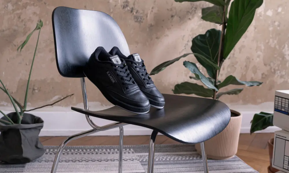 Giày Reebok Eames Office x Club C 85 'Monotone Pack Black' GY1067 - Ảnh 3