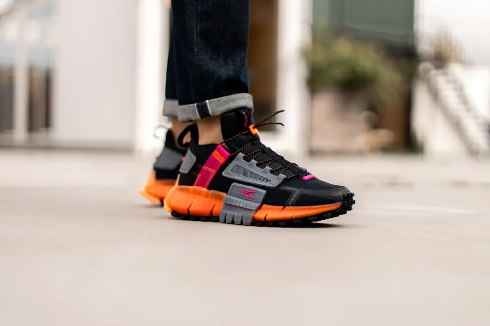 Giày Reebok Zig Kinetica Edge 'Black Pink Orange' FU8182 - Ảnh 5