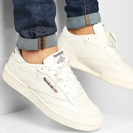 Giày Reebok Club C 85 Vintage 'Chalk Maroon' DV8812 - Ảnh 5