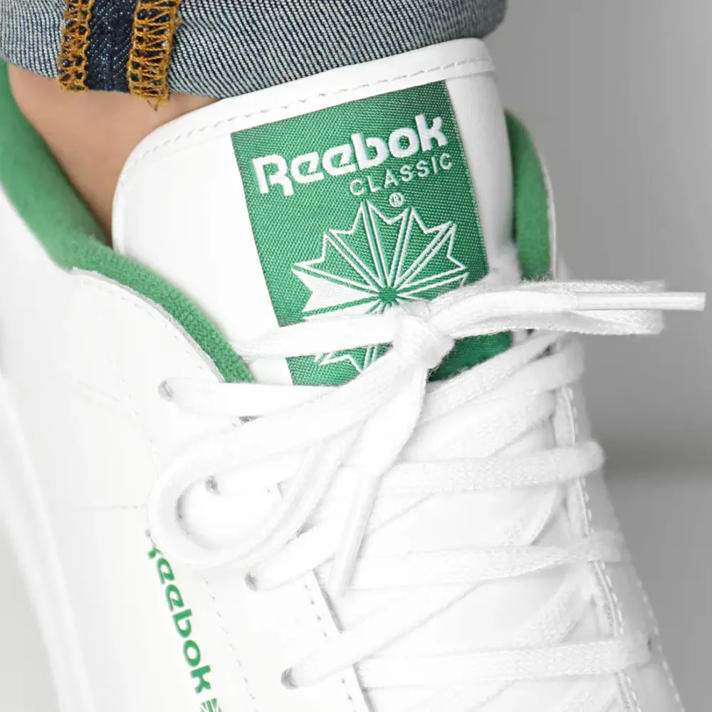 Alternative view of Giày Reebok Ad Court Classic Casual Skate Shoes ‘Green White’ FY7507