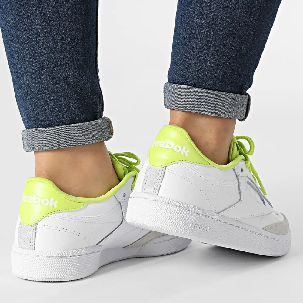 Giày Reebok Club C 85 'White Acid Yellow' GW5439 - Ảnh 3
