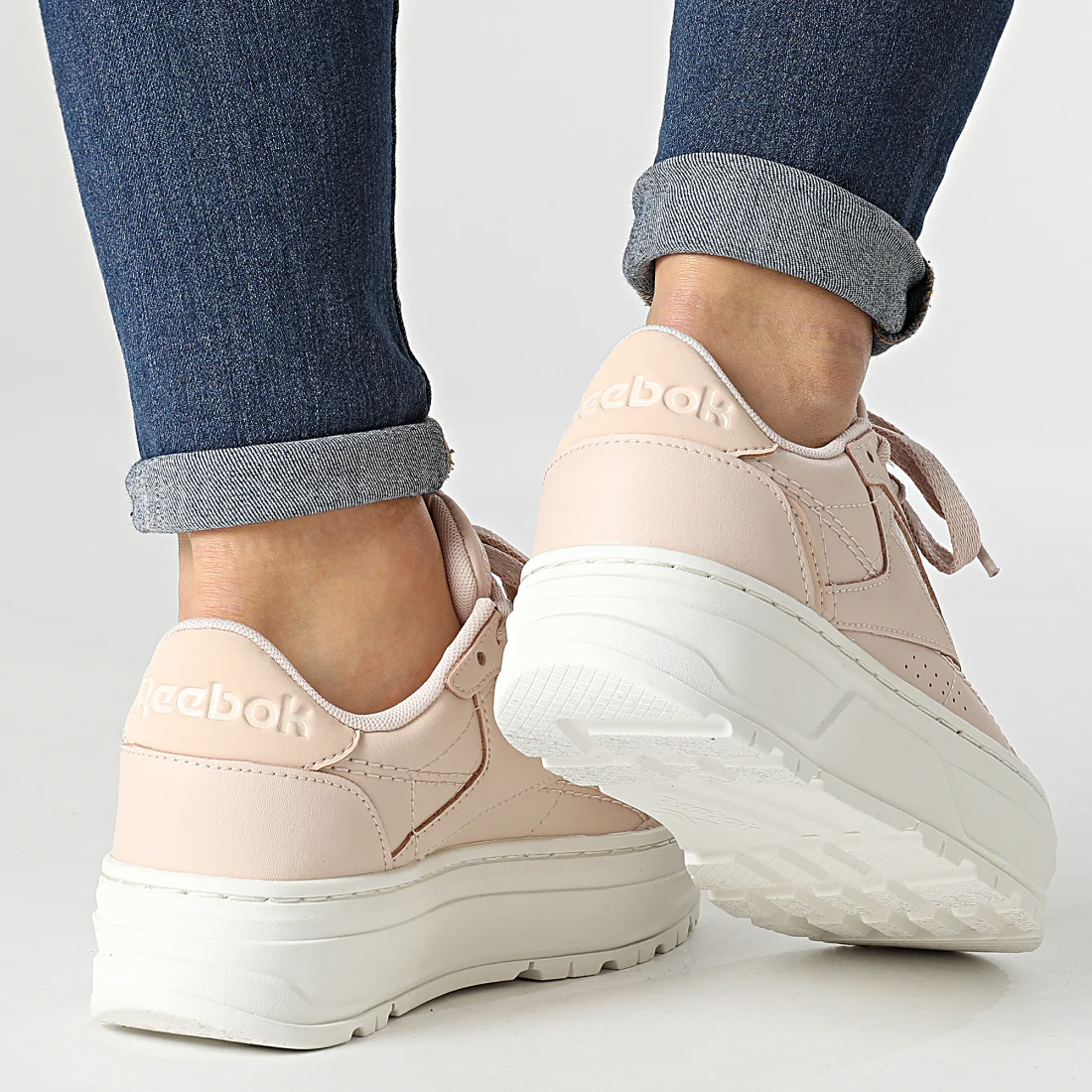 Giày Reebok Club C Double Geo 'Soft Ecru' H69145 - Ảnh 5