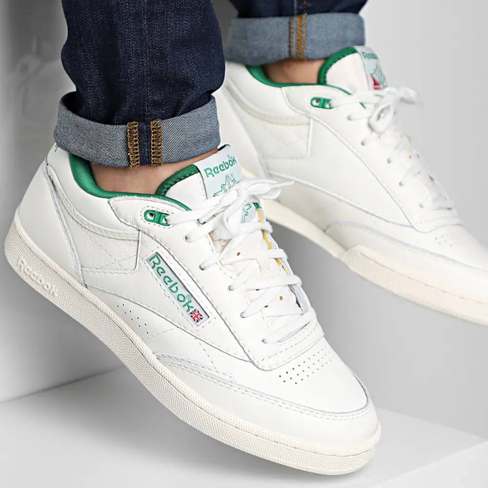 Giày Reebok Club C Mid 2 Vintage 'Chalk Glen Green' H68833 - Ảnh 6