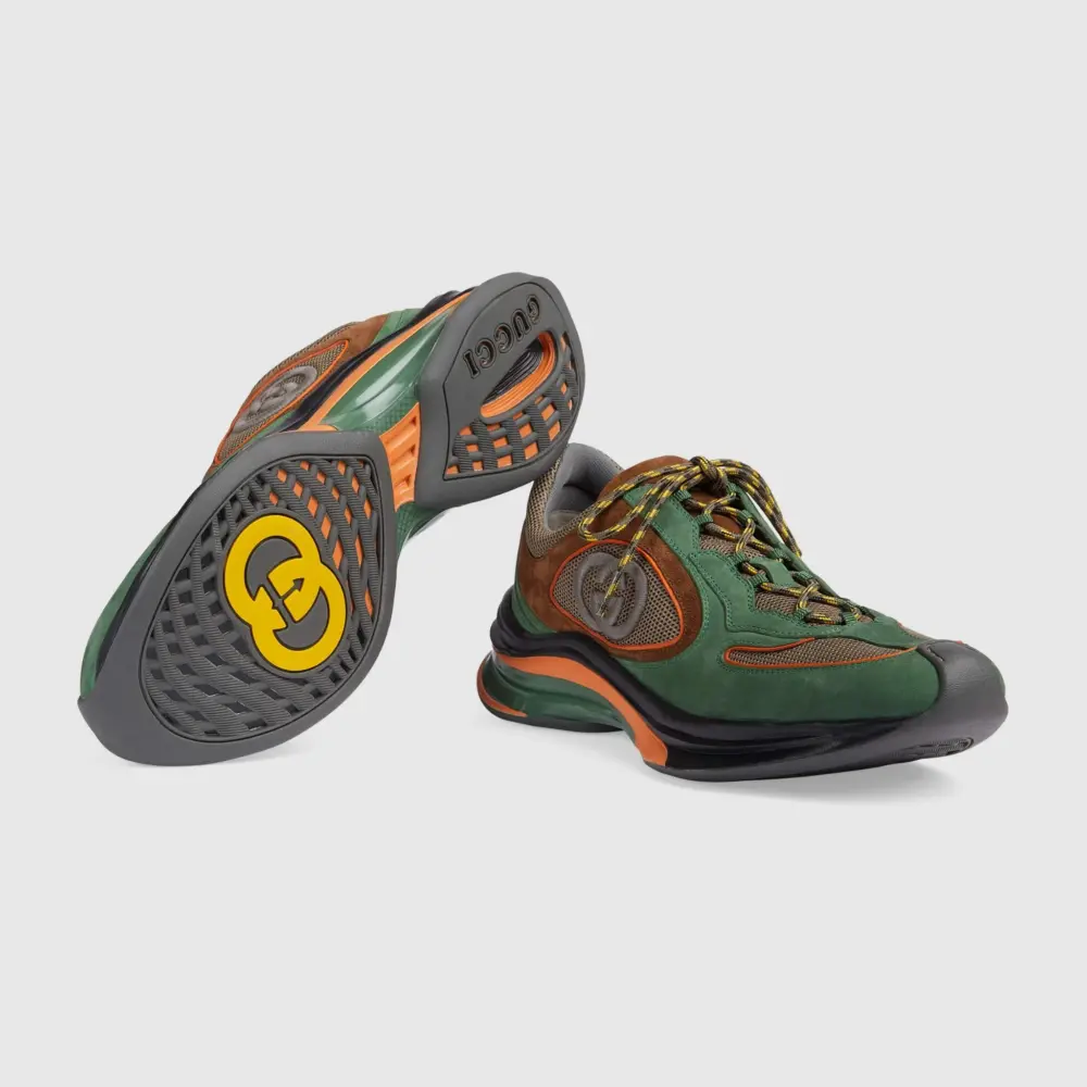 Alternative view of Giày Gucci Run Trainer 'Green Suede' 749785-AAB62-3142