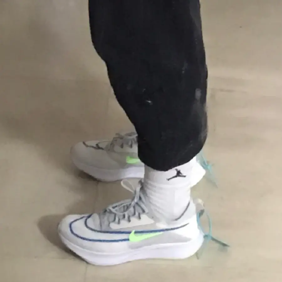 Giày Nike Zoom Fly 4 'White Imperial Blue Lime Glow' CT2392-100 - Ảnh 3
