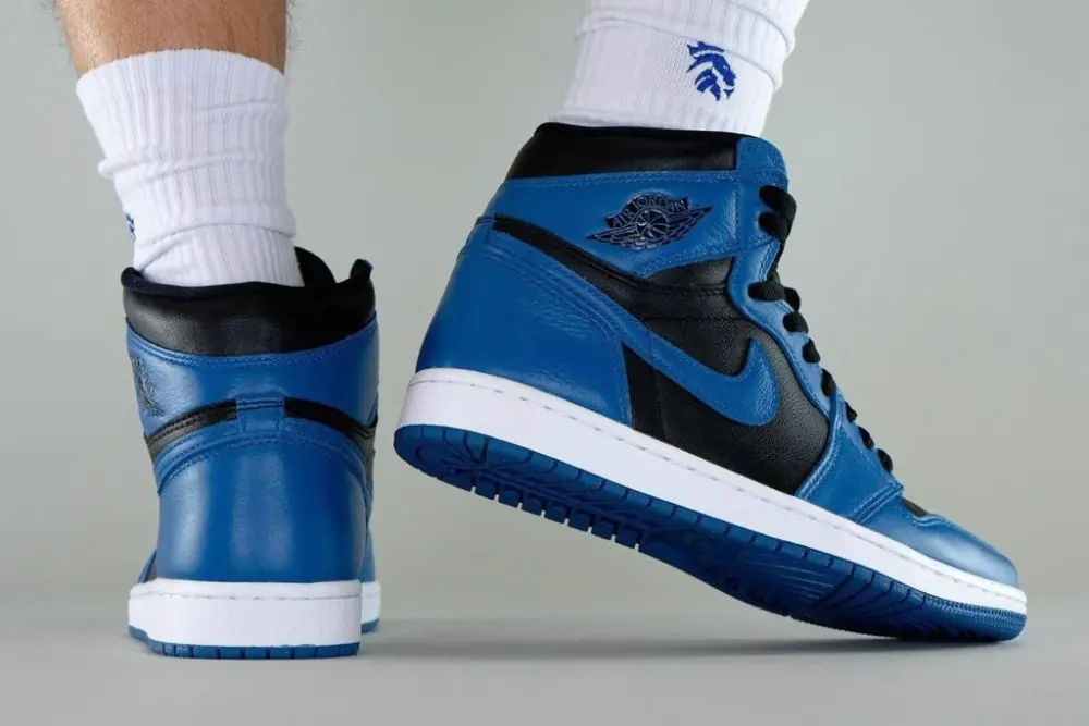Giày Nike Air Jordan 1 Retro High OG 'Dark Marina Blue' 555088-404 - Ảnh 5