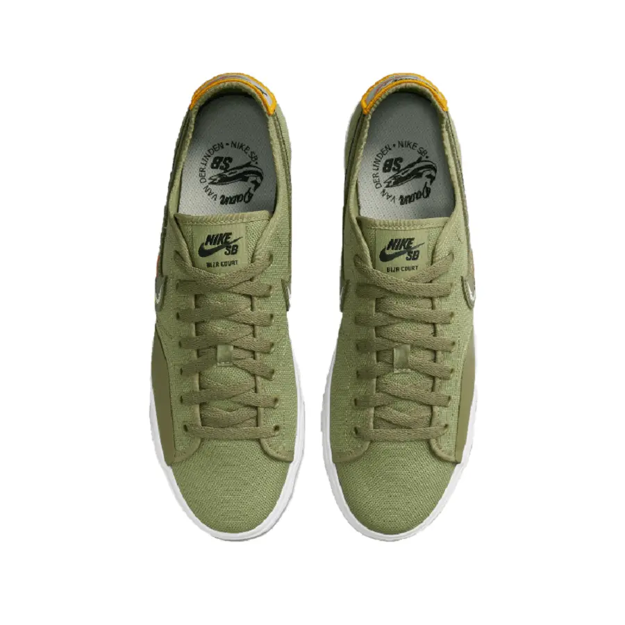 Giày Nike SB Blazer Court DVD Linden 'Dusty Olive' CZ5605-300 - Ảnh 3