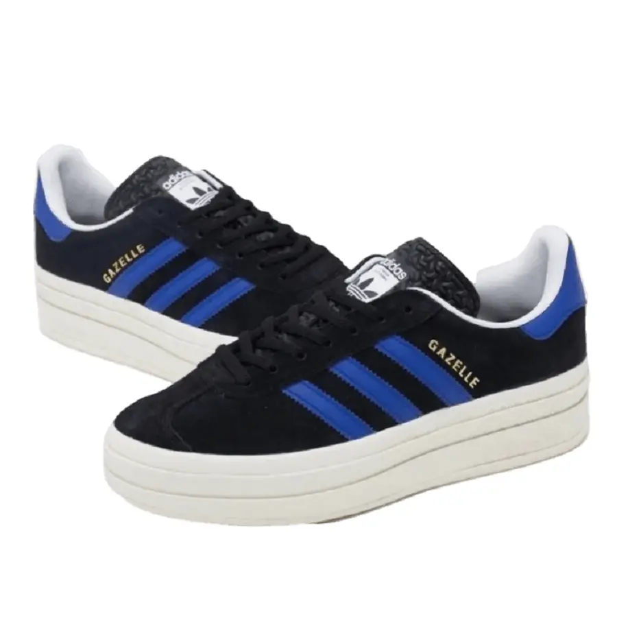 Giày Adidas Gazelle Bold 'Black Lucid Blue' HQ4408 - Ảnh 3