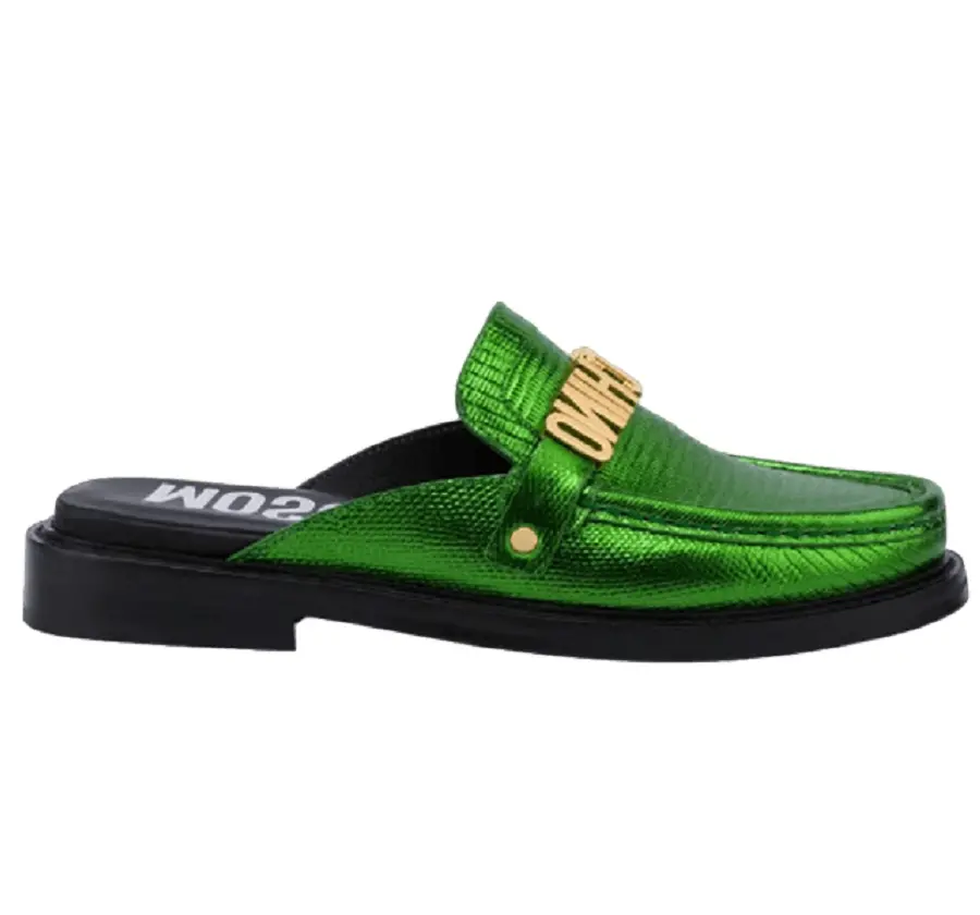Giày Moschino Lizard Print Calfskin Open 'Green' MA10632C1EMH0850