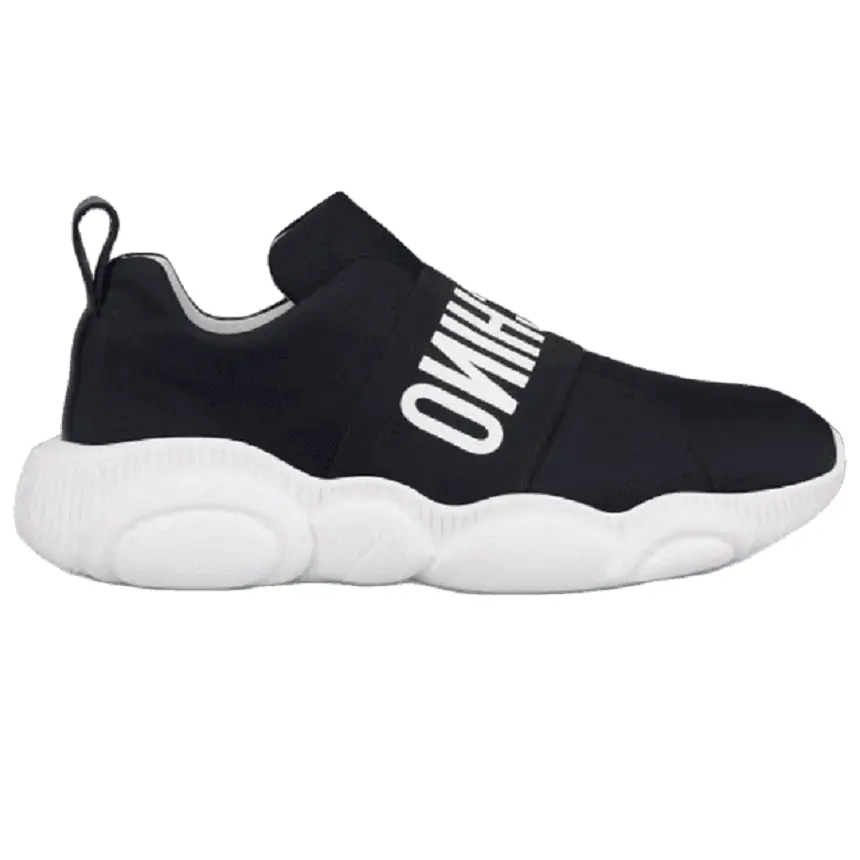 Giày Moschino Teddy Slip On With Logo 'Black' MA15073G0AMN0000