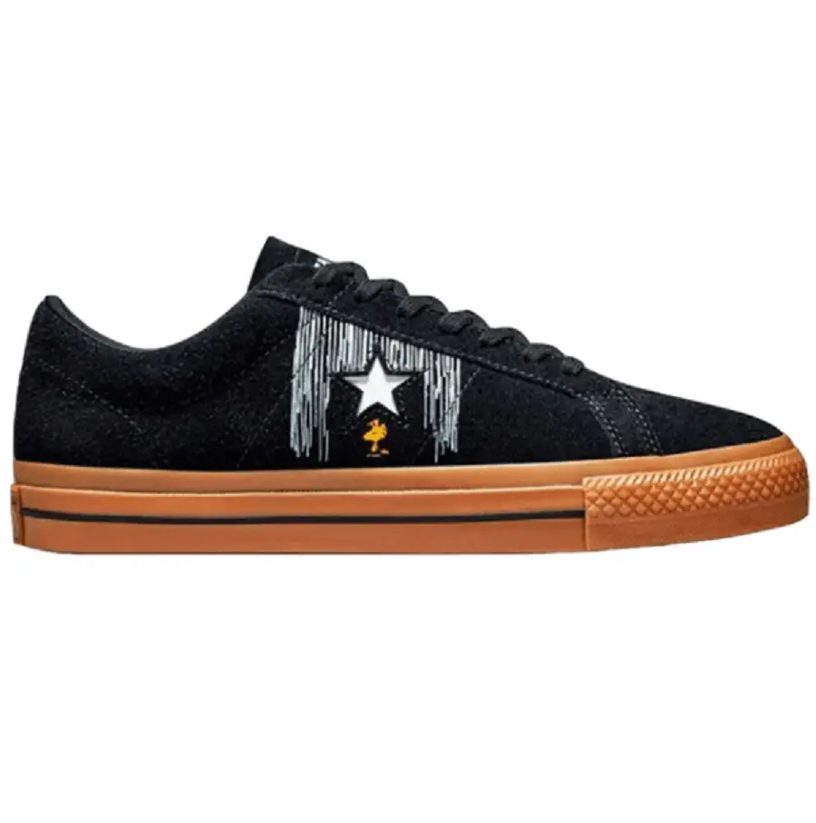 Giày Converse One Star x Peanuts ‘Black’ A01873C