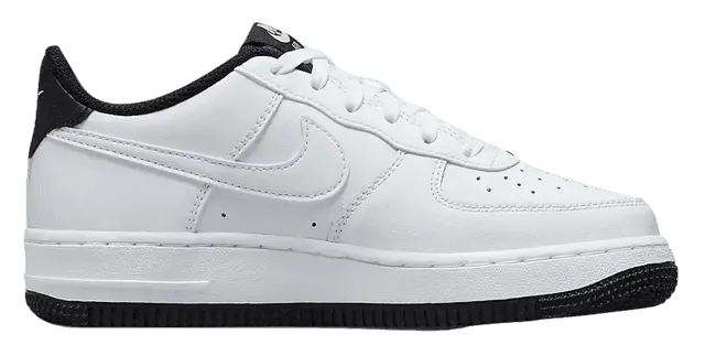 Giày Nike Air Force 1 Older Kids' Shoes 'Black White' DV1331-100