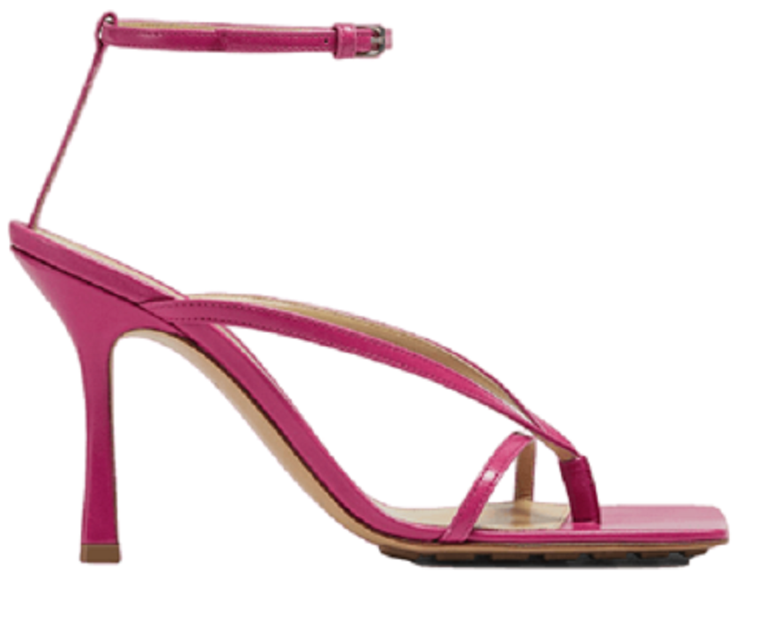 Giày Cao Gót Bottega Veneta Stretch Strap Sandal 'Hollyhock' 608835VBSF05148