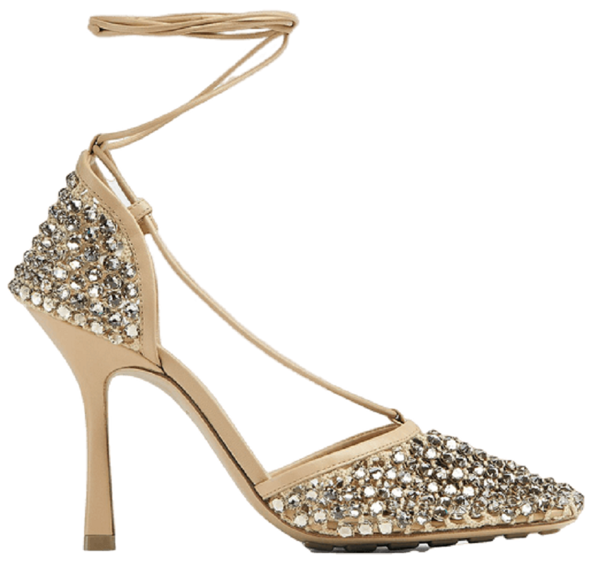 Giày Cao Gót Bottega Veneta Lace-Up Sandal 'Cane Sugar' 667206V0GU12624