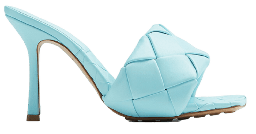 Giày Cao Gót Bottega Veneta Lido Mule 'Pale Blue' 608854VBSS04545