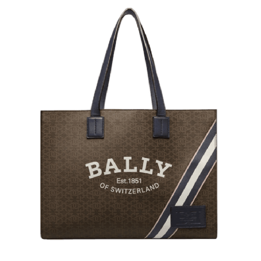 Túi Bally B-monogram Shoulder Bag ‘Brown’ CRYSTALIA-TPS-849