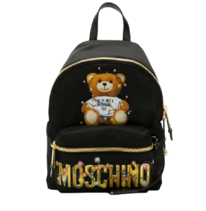 Balo Moschino Christmas Teddy Logo Print ‘Black’ A-7699-8260-155