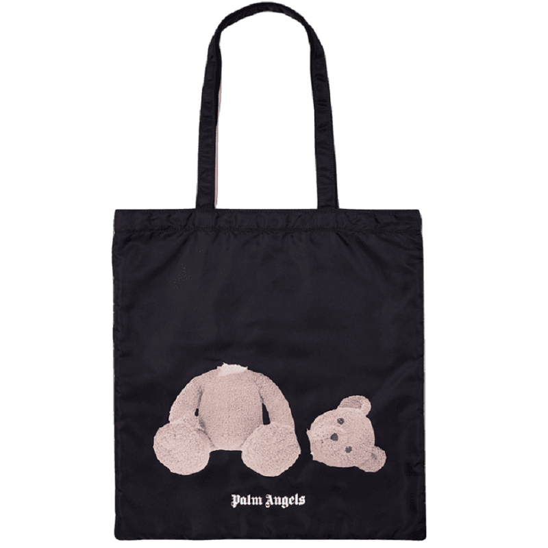 Túi Palm Angels Bear Shopping Bag 'Black' PMNP001S21FAB0011060