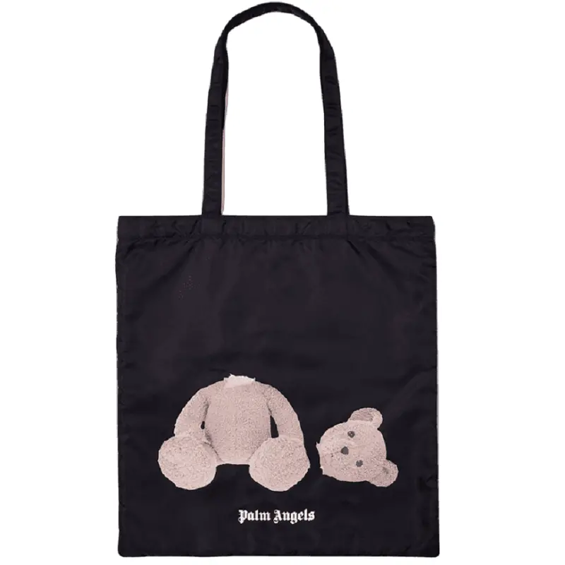 Túi Palm Angels Bear Shopping Bag 'Black' PMNP001S21FAB0011060