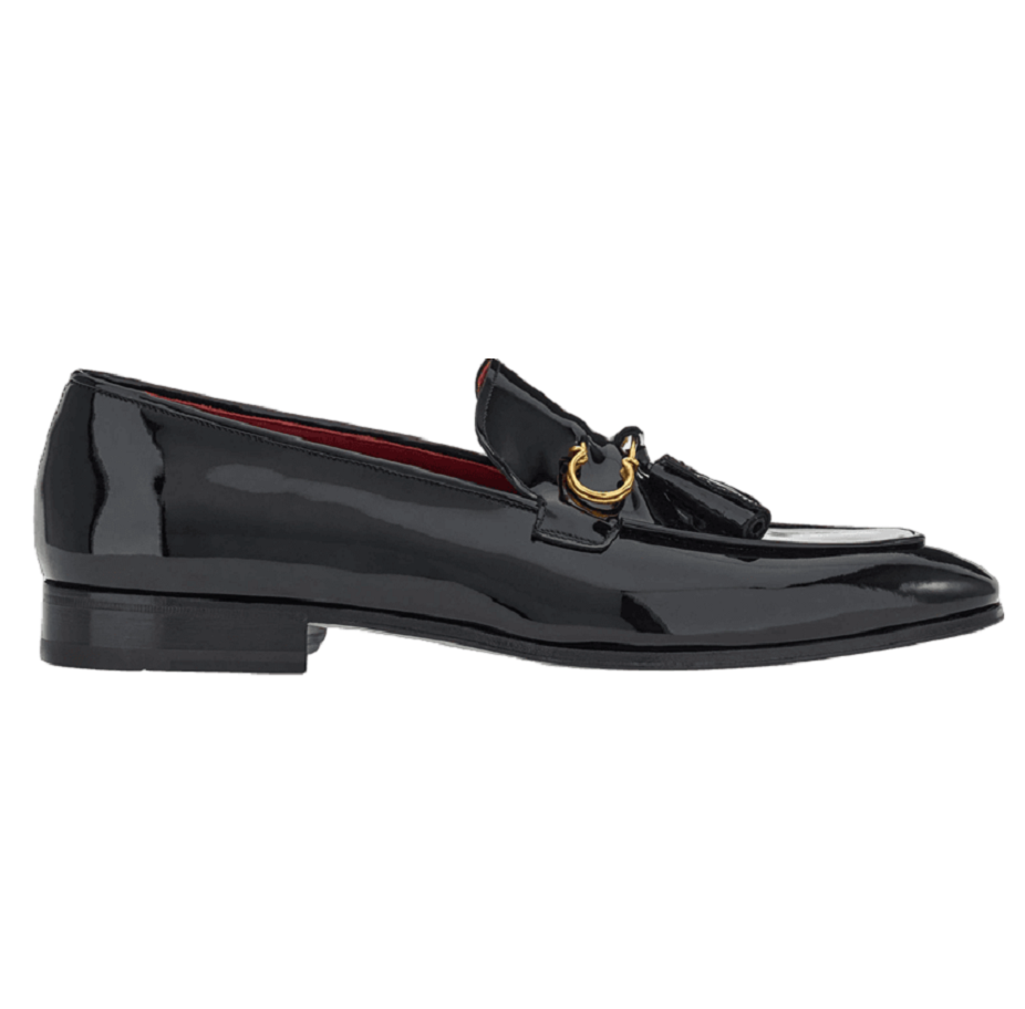 Giày Salvatore Ferragamo Loafer Tassels 'Black' 021002-757634