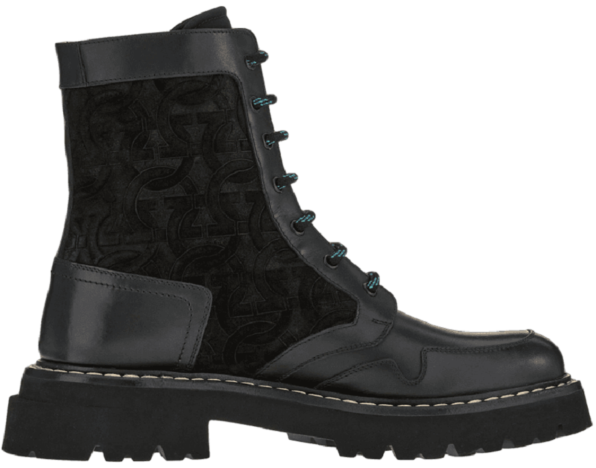 Giày Salvatore Ferragamo Combat Boot 'Black' 020929-756728