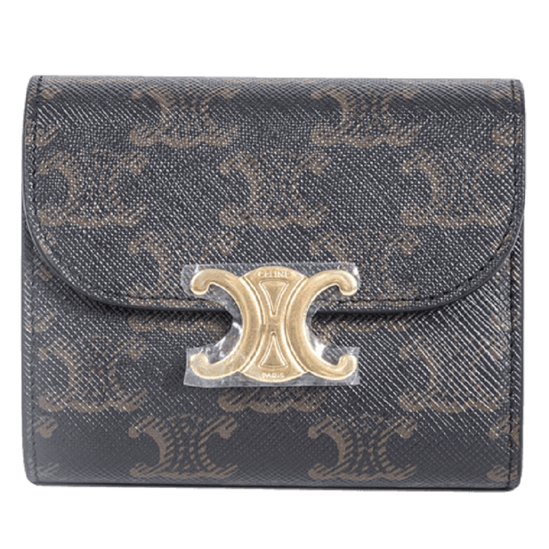 Túi Celine Small Triomphe Wallet In Triomphe Canvas 'Tan' 10D782CQH-04LU