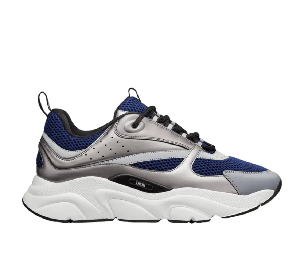 Giày Dior B22 Sneaker 'Blue Silver' 3SN231ZRZ-H865