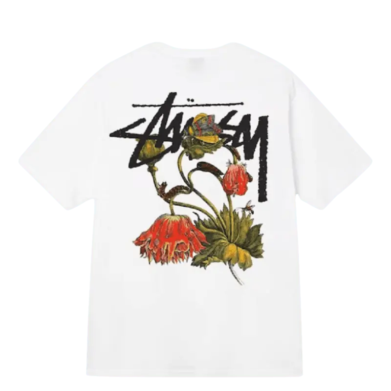 Áo Stussy Withered Flower Tee 'White' 1904862-WHIT