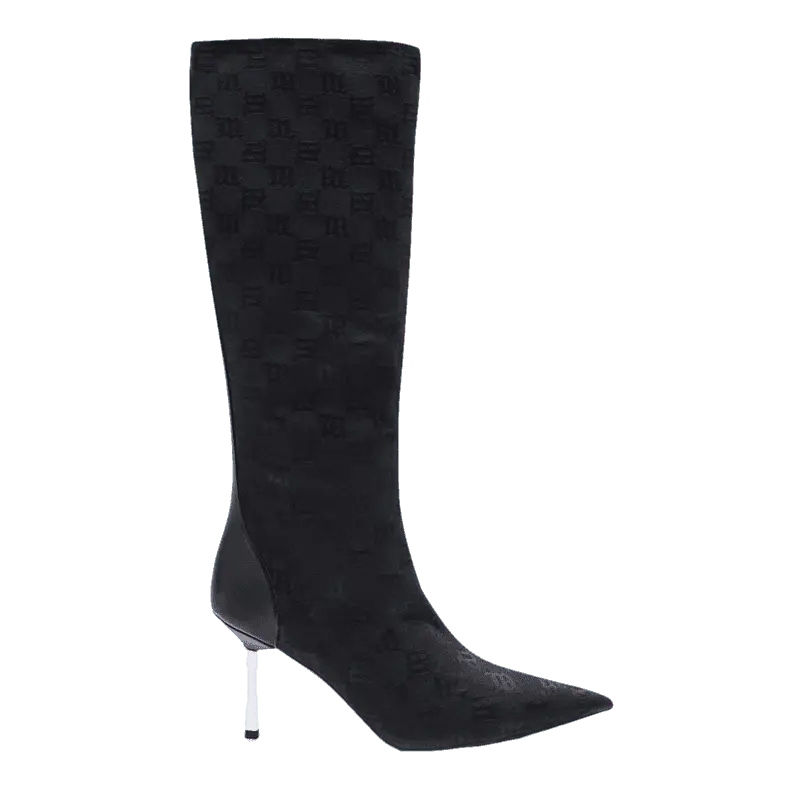 Giày MSIBHV Sasha Knee High Boot Monogram Black 3121BM620