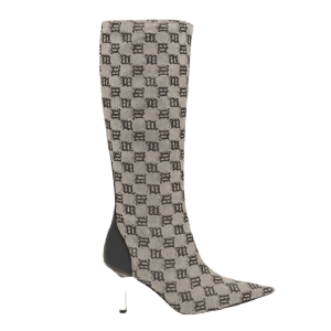 Giày MSIBHV Sasha Knee High Boot Monogram Beige 3121BM624