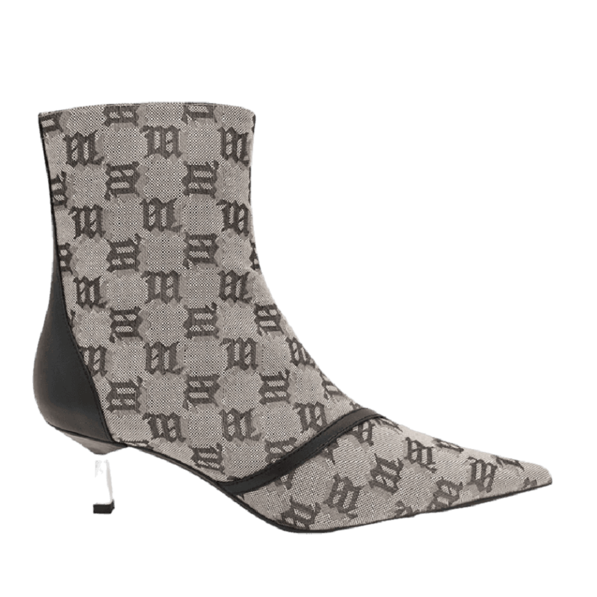 Giày MSIBHV The Sasha Ankle Boot Jacquard Beige 3121BM646