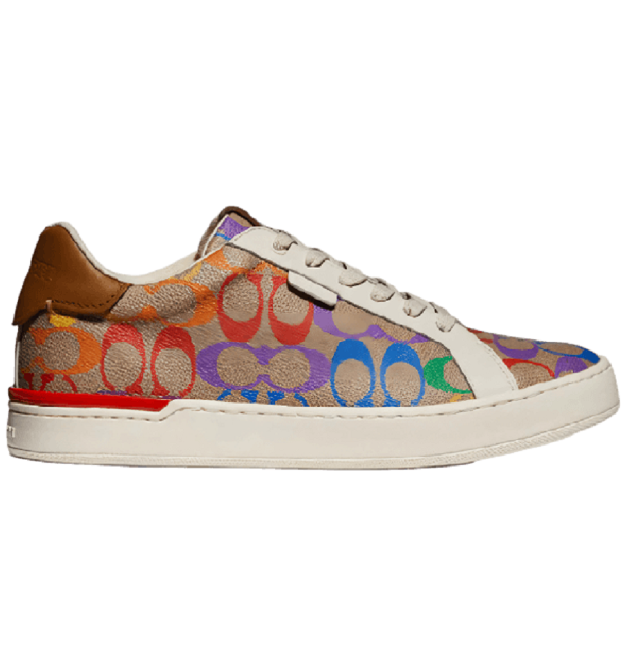 Giày Coach Lowline Low Top Sneaker In Rainbow Signature Canvas G5161-TAM