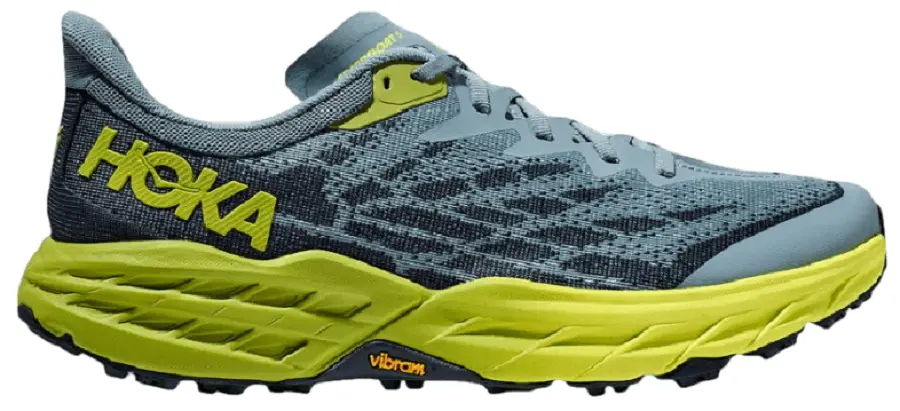 Giày Hoka One One Speedgoat 5 Stone Blue Dark Citron 1123157-SBDCT