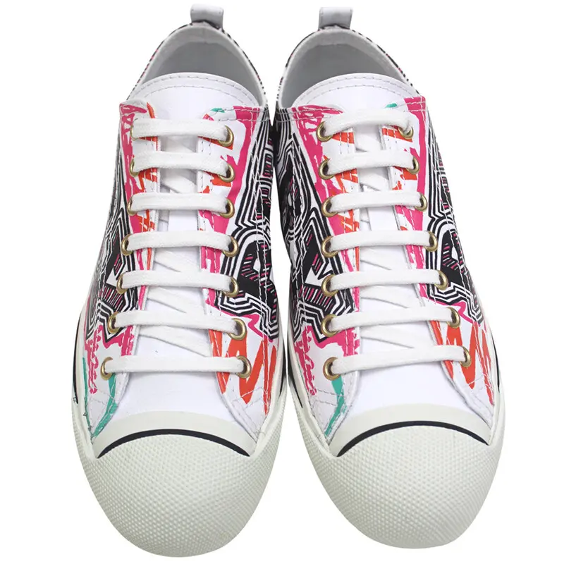 Giày Burberry Women's Multicolor Cotton Sneakers 4066496 - Ảnh 2