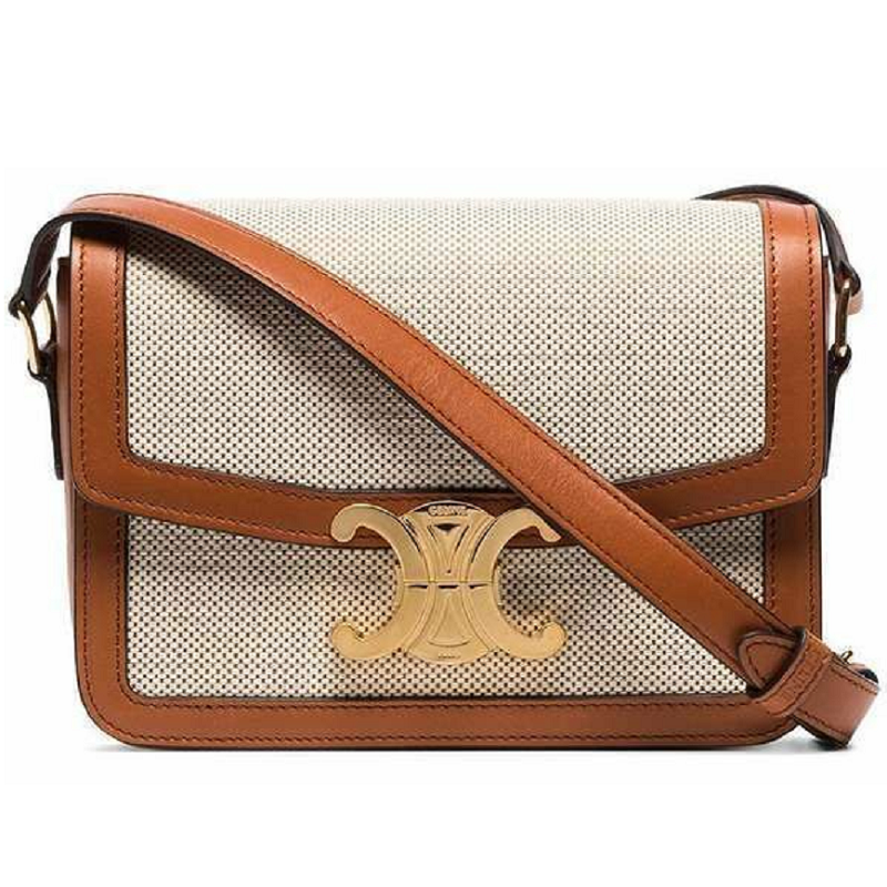 Túi Celine Teen Triomphe 'Tan White' 188882BGI-04LV